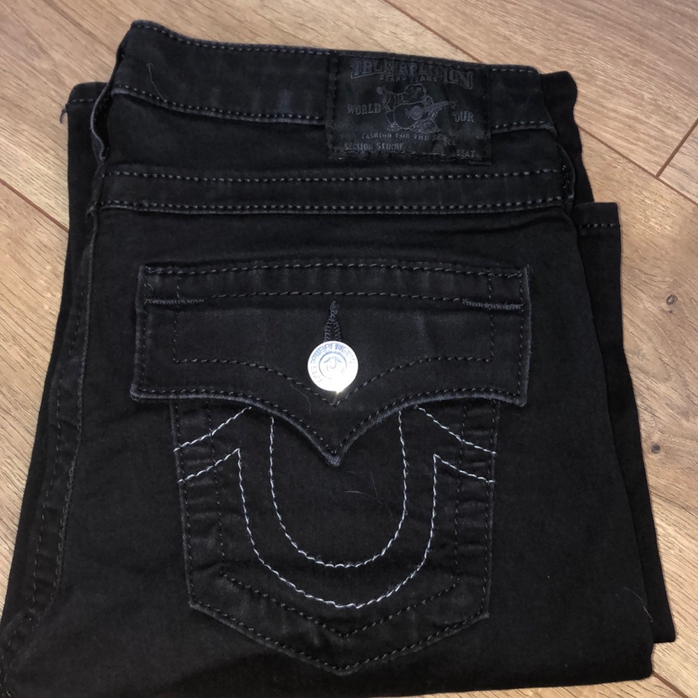 Black true religion jeans